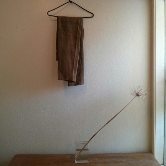 Vintage Genuine Suede High Waisted PantsMade in France Designer XS 90s 80s